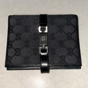 100% AUTHENTIC Gucci Vintage Black Monogram GG Canvas Agenda Binder Planner